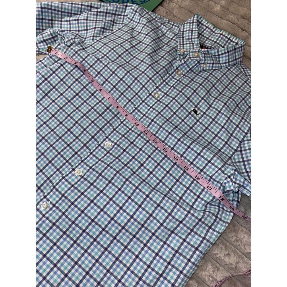 Vineyard Vines Large Classic Fit Whale Shirt Small Plaid Flannel Business Casual - Picture 5 of 7